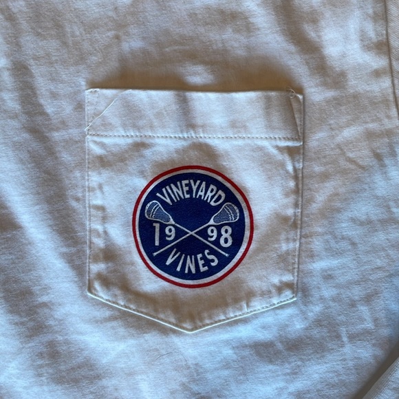 Vineyard Vines long sleeve T-shirt, Men’s S, white, Lax - Picture 2 of 4